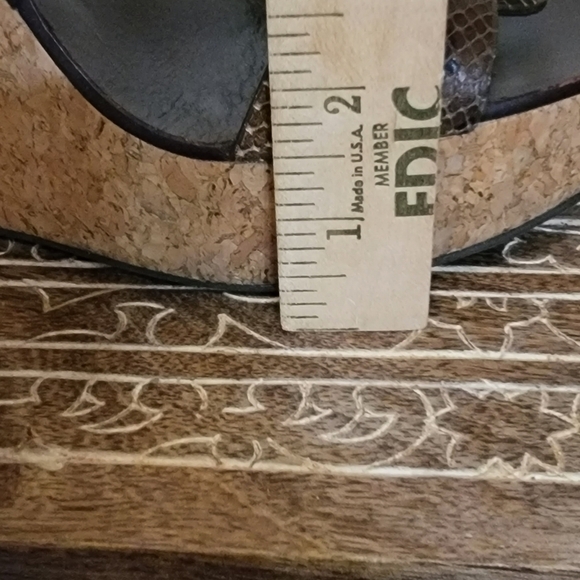 Tory Burch Wedge Snake sandals - Picture 9 of 12